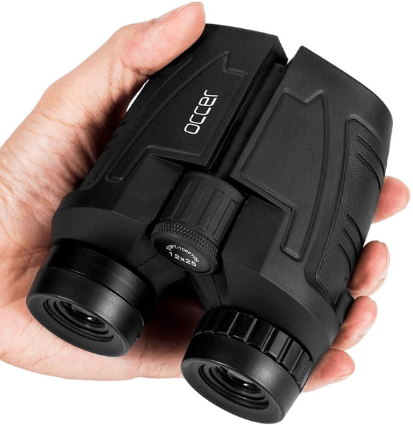 Occer 12X25 Compact Binoculars with Clear Low Light Vision, Large Eyepiece Waterproof Binocular for Adults Kids,High Power Easy Focus Binoculars for Bird Watching,Outdoor Hunting,Travel,Sightseeing - Premium  from occer - Just $61.03! Shop now at Handbags Specialist Headquarter