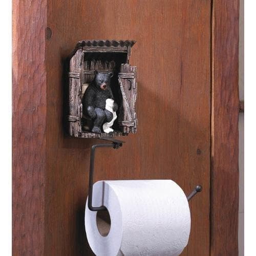 Outhouse Bear Toilet Paper Holder - Premium Accent Plus Towel Set from Accent Plus - Just $44.19! Shop now at Handbags Specialist Headquarter