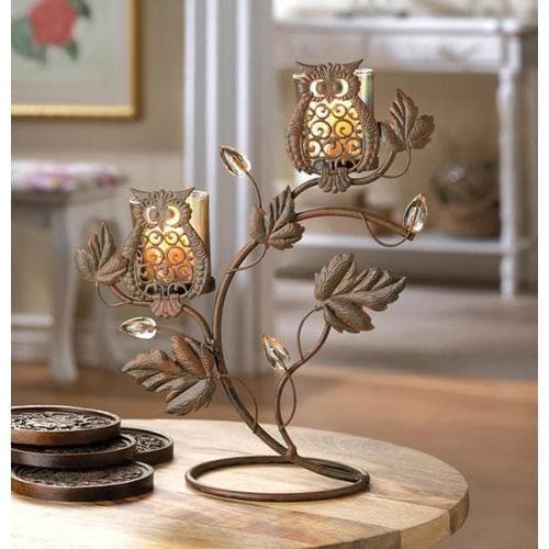 Owl Duo Votive Stand - Premium Gallery of Light from Gallery of Light - Just $44.19! Shop now at Handbags Specialist Headquarter