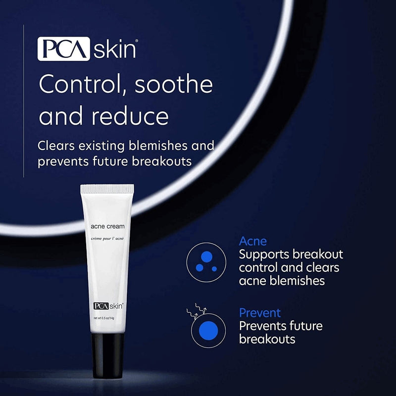 PCA SKIN Acne Treatment Cream for Face - Daily Facial Spot Treatment with 5% Benzoyl Peroxide & Hydrating Lactic Acid for Acne-Prone Skin (0.5 Oz) - Premium  from PCA SKIN - Just $60.10! Shop now at Handbags Specialist Headquarter