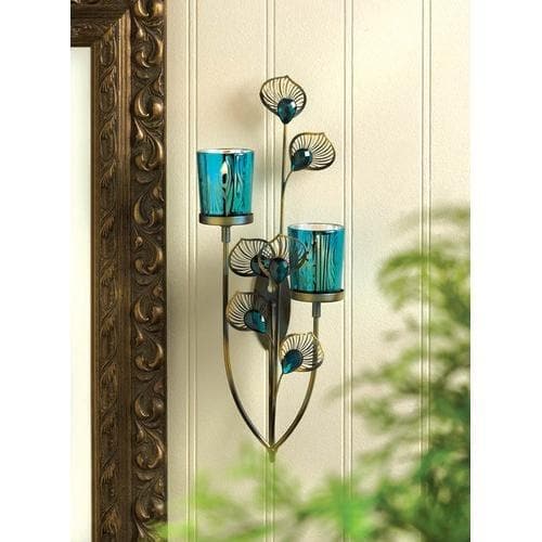 Peacock Plume Wall Sconce - Premium Gallery of Light from Gallery of Light - Just $47.47! Shop now at Handbags Specialist Headquarter