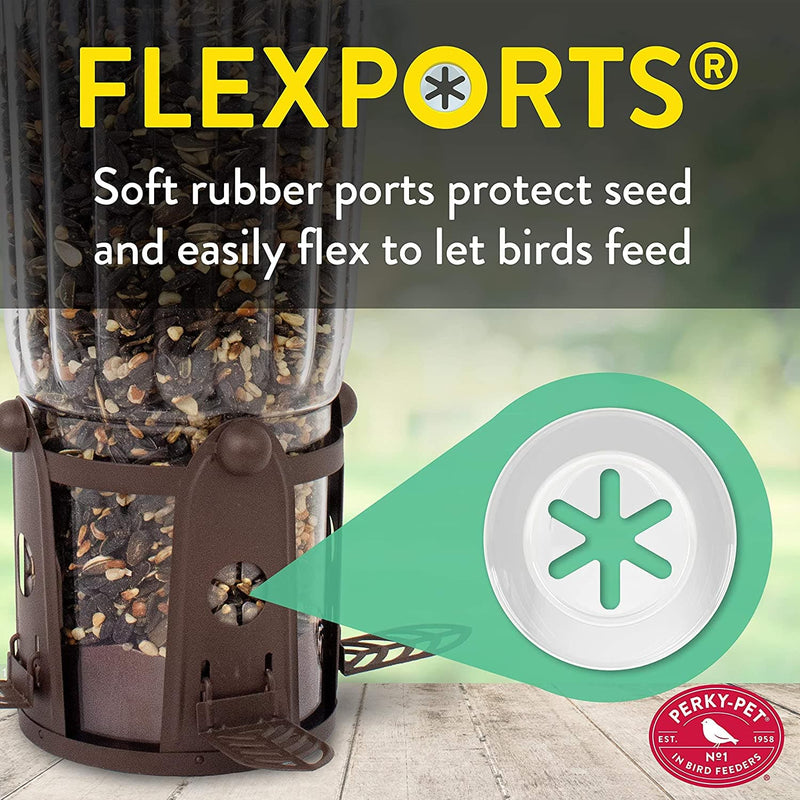 Perky-Pet 334-1SR Squirrel-Be-Gone Max Large Wild Bird Feeder with Flexports, Squirrel Proof Bird Feeder with Weight-Activated Perches - 4LB Seed Capacity - Premium BIRDFEEDERS from Visit the Perky-Pet Store - Just $49.99! Shop now at Handbags Specialist Headquarter