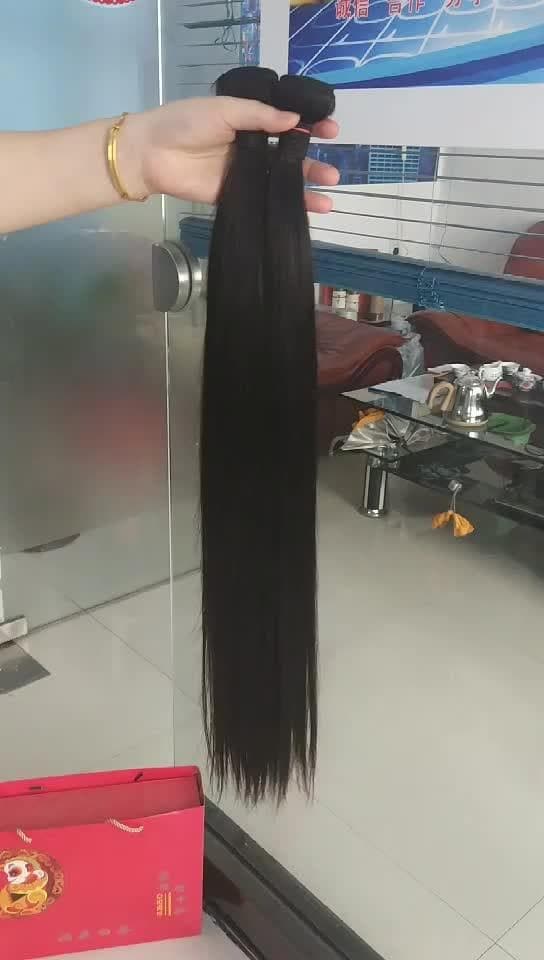 Peruvian Straight Unprocessed Virgin Human Hair Bundle 3pcs in 1b Natural Black Color 100% Cuticle Aligned  Human Hair - Premium  from Alibaba - Just $370.0! Shop now at Handbags Specialist Headquarter
