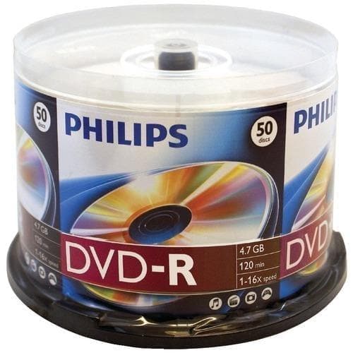 Philips 4.7gb 16x Dvd-rs (50-ct Cake Box Spindle) (pack of 1 Ea) - Premium Computers and Accessories from PHILIPS - Just $41.77! Shop now at Handbags Specialist Headquarter