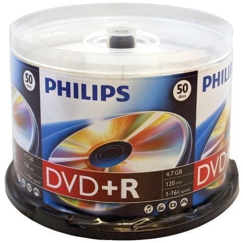 Philips 4.7gb 16x Dvd+rs (50-ct Cake Box Spindle) (pack of 1 Ea) - Premium Computers and Accessories from PHILIPS - Just $41.77! Shop now at Handbags Specialist Headquarter