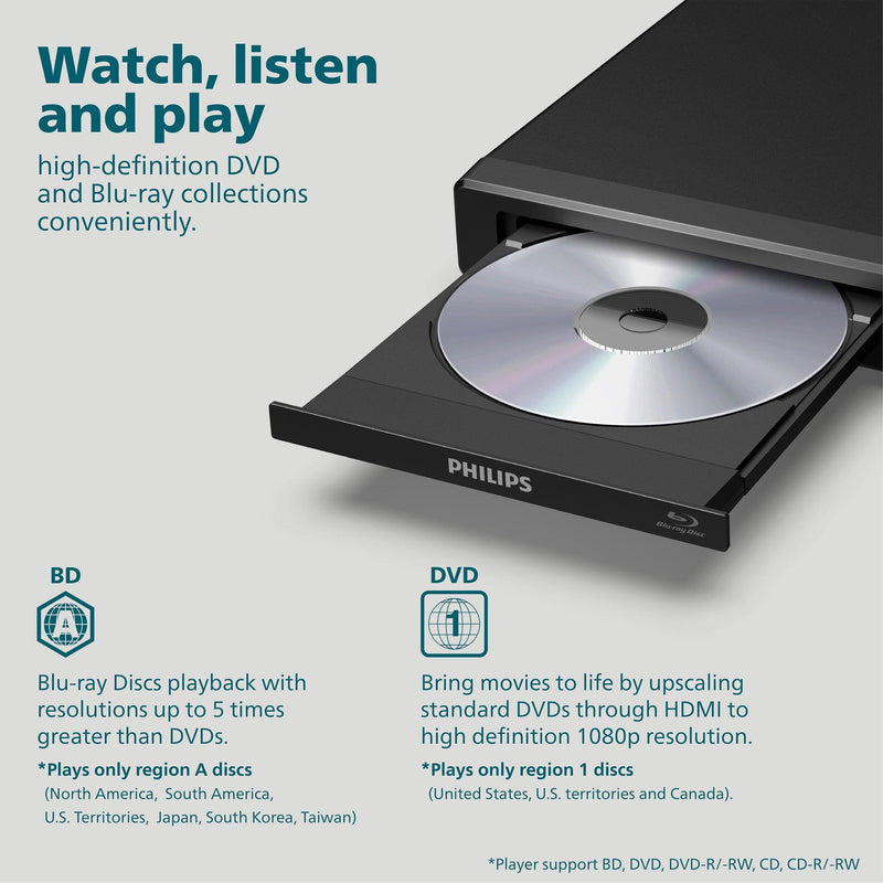 Philips Blu-Ray and DVD Player - BDP1502/F7 - Premium DVD AND BLU-RAY PLAYERS from Philips - Just $86.99! Shop now at Handbags Specialist Headquarter