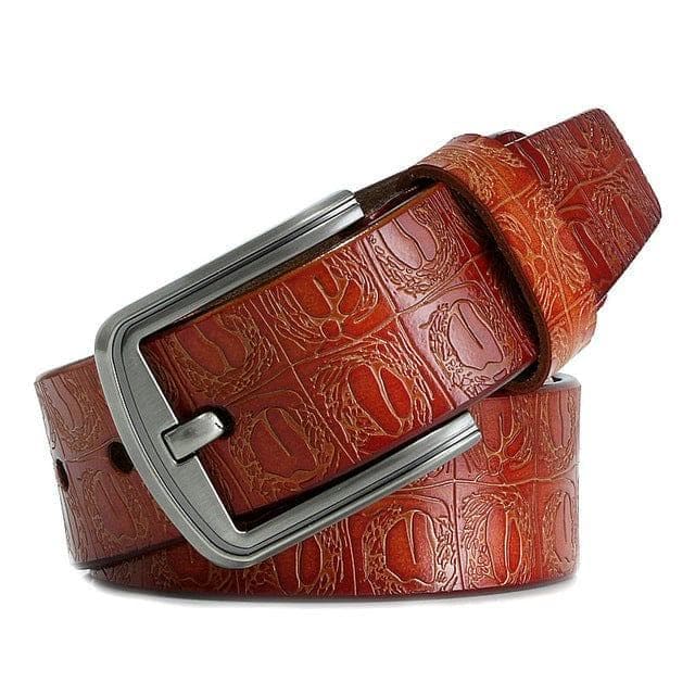 Pin Buckle Genuine Leather Cowhide Belt Jeans Belts For Men - Premium Men Pants from eprolo - Just $22.76! Shop now at Handbags Specialist Headquarter