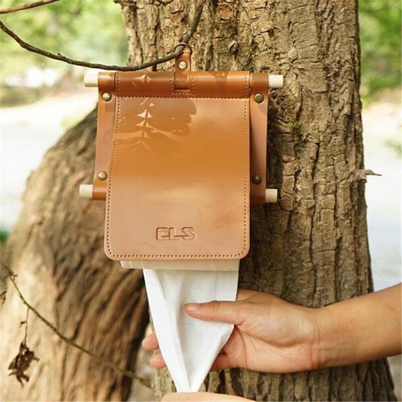 Portable Outdoor Camping Toilet Roll Paper Holder Bathroom Tent Picnic Hanging Tissue Cover - Premium Home Décor from eprolo - Just $19.99! Shop now at Handbags Specialist Headquarter