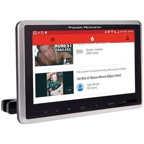 Power Acoustik 10.3&amp;quot; Universal Headrest Monitor With Dvd Player&#44; Ir &amp;amp; Fm Transmitters &amp;amp; Android Phonelink (pack of 1 Ea) - Premium Car Video from POWER ACOUSTIK - Just $170.99! Shop now at Handbags Specialist Headquarter