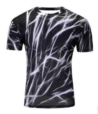 Print Short sleeved Tees Men Black And White Vertigo Hypnotic colorful Printing 3D T shirt - Premium MEN T-SHIRT from eprolo - Just $17.28! Shop now at Handbags Specialist Headquarter