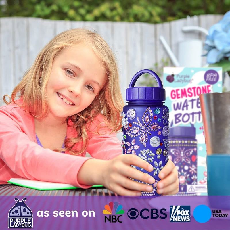 Purple Ladybug Cute School Water Bottles for Girls Age 6-8 - Cool 8 Year Old Girl Birthday Gift Ideas, 7 9 10 6 Year Old Girl Gifts, Arts & Crafts for Girls Ages 8-12, Decorate Your Own Water Bottle - Premium ARTS, CRAFTS & GIFTS from Visit the PURPLE LADYBUG Store - Just $17.99! Shop now at Handbags Specialist Headquarter
