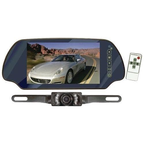 Pyle Pro 7&amp;quot; Lcd Mirror Monitor And Backup Night Vision Camera Kit (without Bluetooth) (pack of 1 Ea) - Premium Car Video from PYLE - Just $115.62! Shop now at Handbags Specialist Headquarter