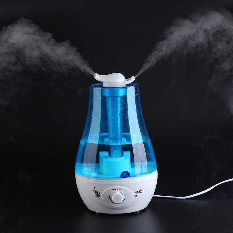 Qiilu 3L Ultrasonic Cool Mist Humidifier Diffuser With Double Spray And Led Nightlight For Baby Home Bedroom Office Room Mist Maker Air Purifier(Us Plug) - Premium health from Qiilu - Just $49.99! Shop now at Handbags Specialist Headquarter
