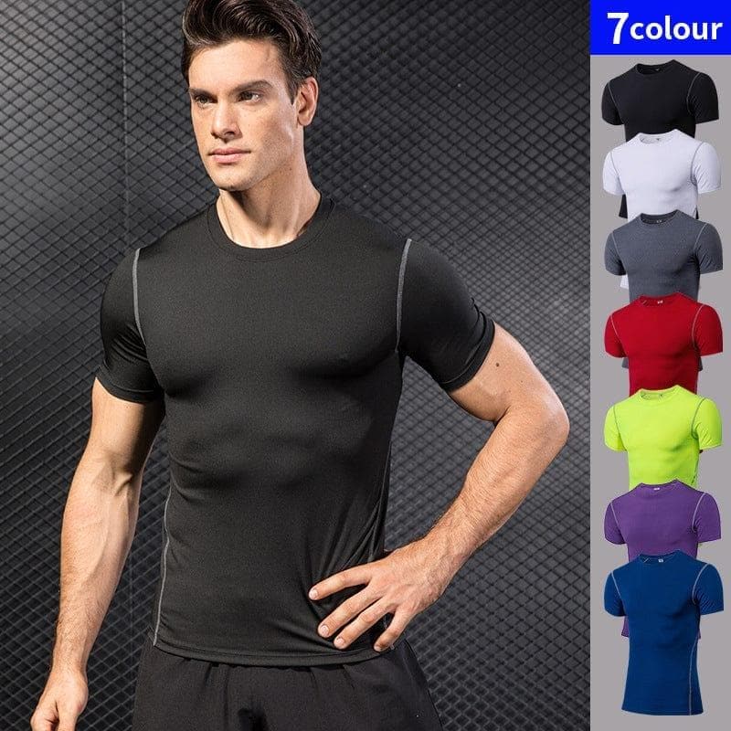 Quick Dry Compression Sport Shirt men Running Fitness t Shirt Tight rashgard Soccer Basketball Jersey Gym Demix Sportswear - Premium MEN T-SHIRT from eprolo - Just $21.30! Shop now at Handbags Specialist Headquarter