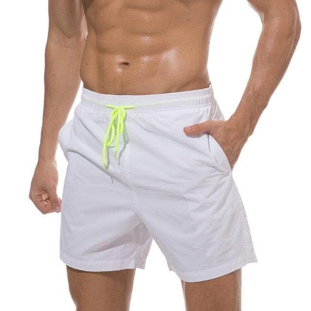 rand Board Shorts Men Breathable Sport Swimming Shorts Solid Color Elastic Waist Beach Shorts - Premium Men Pants from eprolo - Just $26.54! Shop now at Handbags Specialist Headquarter