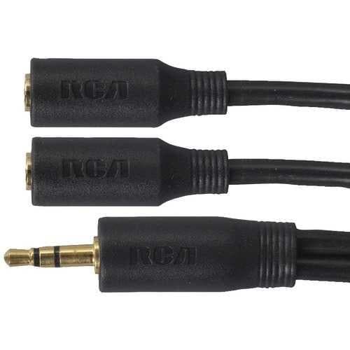 Rca 3.5mm Stereo Headphone Y-adapter (pack of 1 Ea) - Premium Adapters and Cables from RCA - Just $29.02! Shop now at Handbags Specialist Headquarter