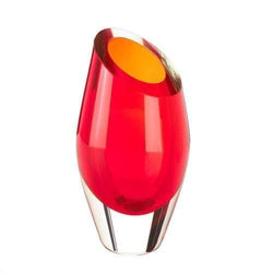 Red Cut Glass Vase - Premium Accent Plus from Accent Plus - Just $58.53! Shop now at Handbags Specialist Headquarter