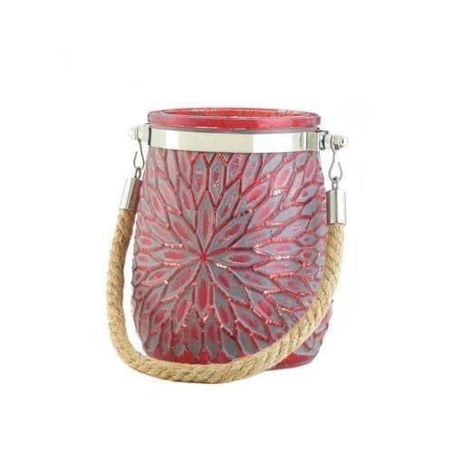 Red Flower Candle Holder - Premium Gallery of Light from Gallery of Light - Just $40.99! Shop now at Handbags Specialist Headquarter