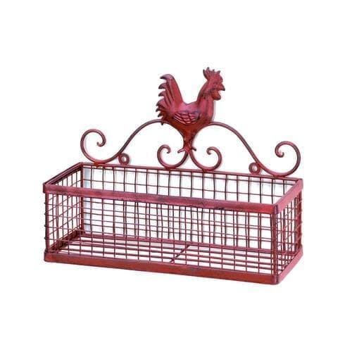 Red Rooster Single Wall Rack - Premium Accent Plus from Accent Plus - Just $42.94! Shop now at Handbags Specialist Headquarter