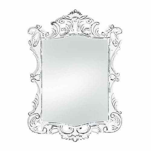 Regal White Distressed Wall Mirror - Premium Accent Plus from Accent Plus - Just $68.80! Shop now at Handbags Specialist Headquarter
