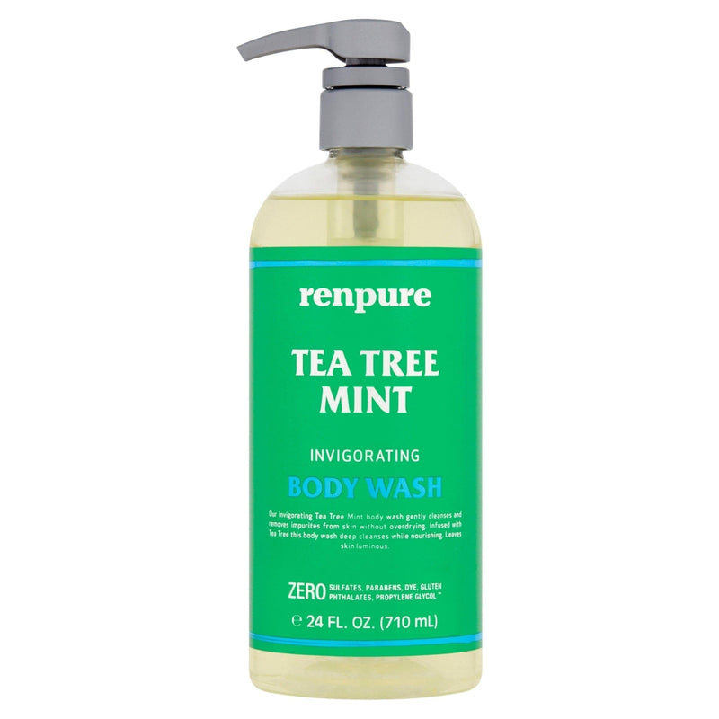Renpure Tea Tree Mint Invigorating Body Wash, 24 fl oz - Premium BATH AND BODY Towel Set from Renpure - Just $12.89! Shop now at Handbags Specialist Headquarter
