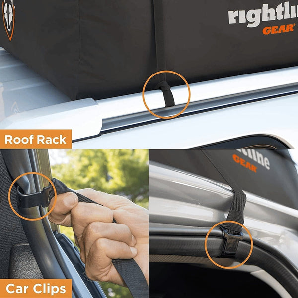 Rightline Gear Range 2 Car Top Carrier, 15 Cu Ft, Weatherproof +, Attaches with or without Roof Rack - Premium  from Rightline Gear - Just $152.01! Shop now at Handbags Specialist Headquarter
