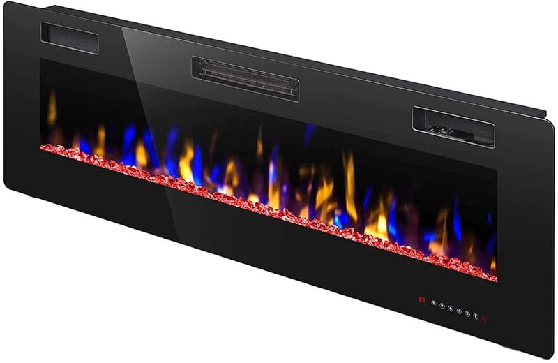 R.W.FLAME Electric Fireplace 50 inch Recessed and Wall Mounted,The Thinnest FireplaceLow Noise , Fit for 2 x 4 and 2 x 6 Stud, Remote Control with Timer,Touch Screen,Adjustable Flame Colors and Speed - Premium FIREPLACE from Visit the R.W.FLAME Store - Just $326.05! Shop now at Handbags Specialist Headquarter