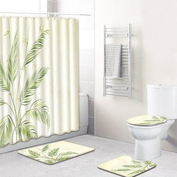 S 3D Printing Maple Leaf Bathroom Mats 180*180cm Shower Curtain 4pcs Bath Mat Sets Home Decoration - Premium HOME DÉCOR Towel Set from eprolo - Just $39.99! Shop now at Handbags Specialist Headquarter