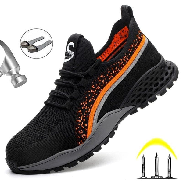 Safety Shoes Men Work Boots Steel Toe Shoes Work Safety Boots Puncture Proof Work Sneakers Men Work Shoes - Handbags Specialist Headquarter