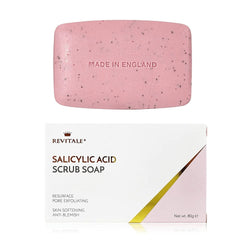Salicylic Acid Scrub Soap Pore Exfoliating, Acne Fighting, Softening Skin, Anti-Blemish, Removes Warts - Premium  from Revitale - Just $19.58! Shop now at Handbags Specialist Headquarter