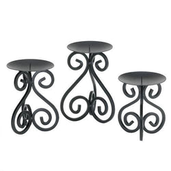 Scrollwork Candle Holders Stand Trio - Premium Gallery of Light from Gallery of Light - Just $46.99! Shop now at Handbags Specialist Headquarter