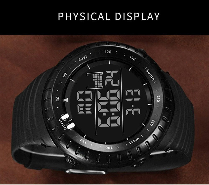 Senors Digital Watch Sport Men Outdoor Waterproof Digital Watches LED Electronic Wristwatch Military Alarm Male Clock Relogio - Premium Men watch from eprolo - Just $32.58! Shop now at Handbags Specialist Headquarter