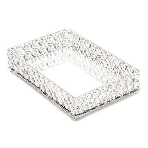 Shimmer Rectangular Jeweled Tray - Premium Accent Plus from Accent Plus - Just $56.00! Shop now at Handbags Specialist Headquarter