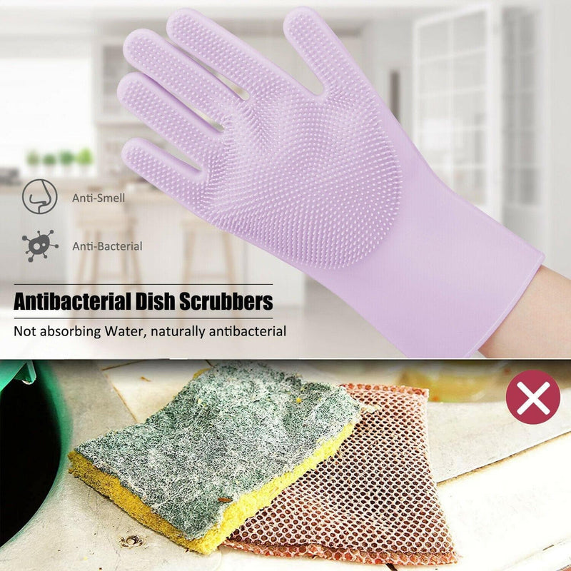 Silicone Cleaning Scrubbing Glove - Premium 259621 from eBay US - Just $16.3! Shop now at Handbags Specialist Headquarter