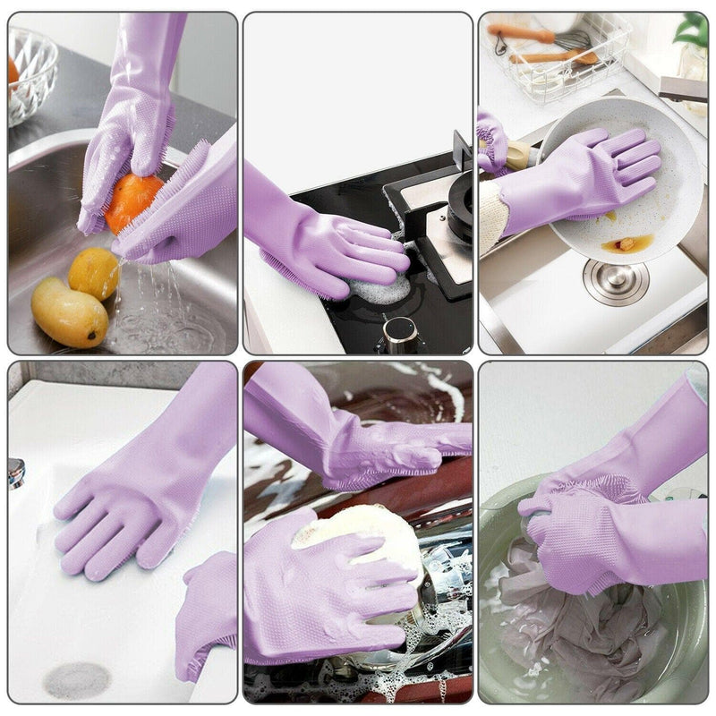 Silicone Cleaning Scrubbing Glove - Premium 259621 from eBay US - Just $16.30! Shop now at Handbags Specialist Headquarter
