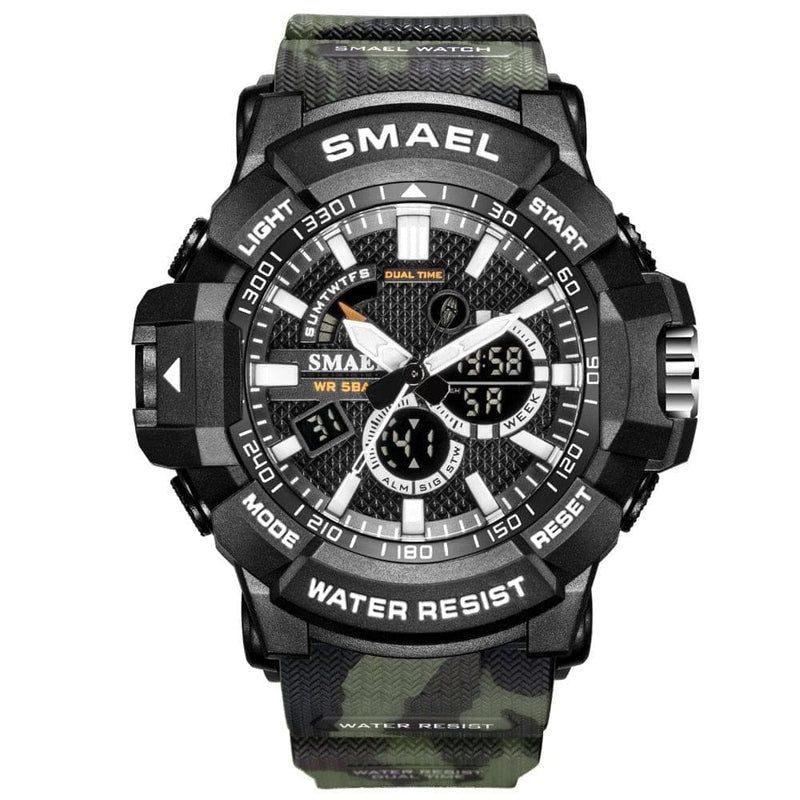SKMEL 1809 Mens Watches Military 50m Waterproof Sport Watch Camouflage Stopwacth LED Alarm Clock For Male 1809B relogio masculino Watch Men - Premium Men watch from eprolo - Just $24.88! Shop now at Handbags Specialist Headquarter