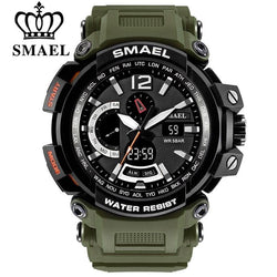 SMAEL 1702 Top Brand Luxury Sport Watch Men Digital Watches 5Bar Waterproof Military Dual Display Wristwatches Relogio Masculino - Premium Men watch from eprolo - Just $25.06! Shop now at Handbags Specialist Headquarter