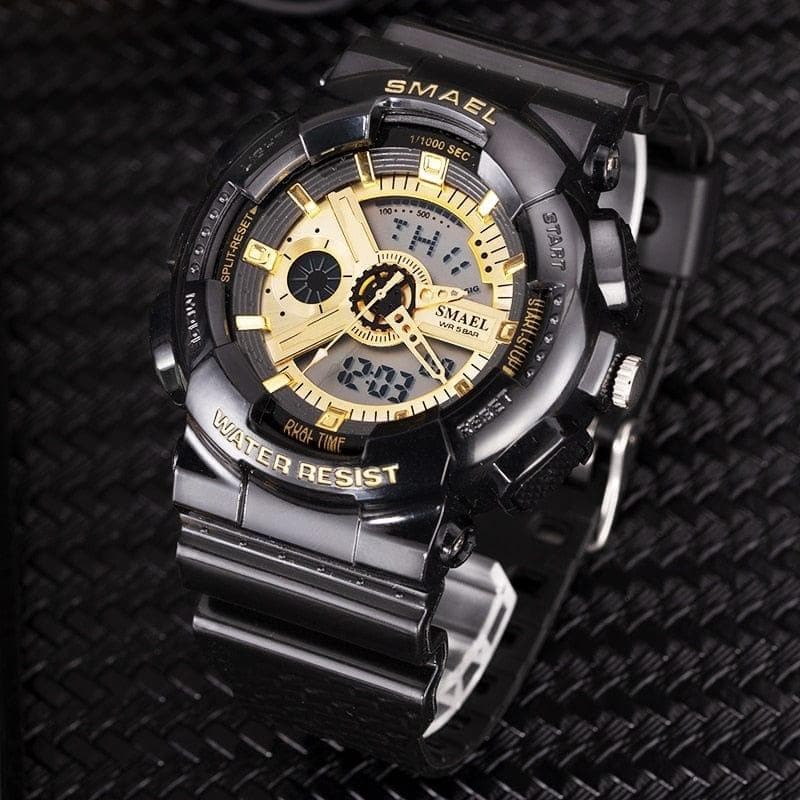 SMAEL 8026 Top Brand Men's Watches Luxury LED Sport Waterproof Military Watch Men Casual Digital Chronograph Clock Relogios Masculino - Premium Men watch from eprolo - Just $22.24! Shop now at Handbags Specialist Headquarter