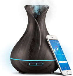 Smart WiFi Wireless Essential Oil Aromatherapy Diffuser - Works with Alexa & Google Home – Phone App & Voice Control - 400ml Ultrasonic Diffuser & Humidifier - Create Schedules - LED & Timer Settings - Premium HOME FRAGRANCES from Brand: Sierra Modern Home - Just $74.99! Shop now at Handbags Specialist Headquarter