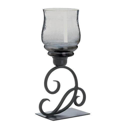 Smoked Glass Cursive Candle Stand - Premium Gallery of Light from Gallery of Light - Just $52.45! Shop now at Handbags Specialist Headquarter