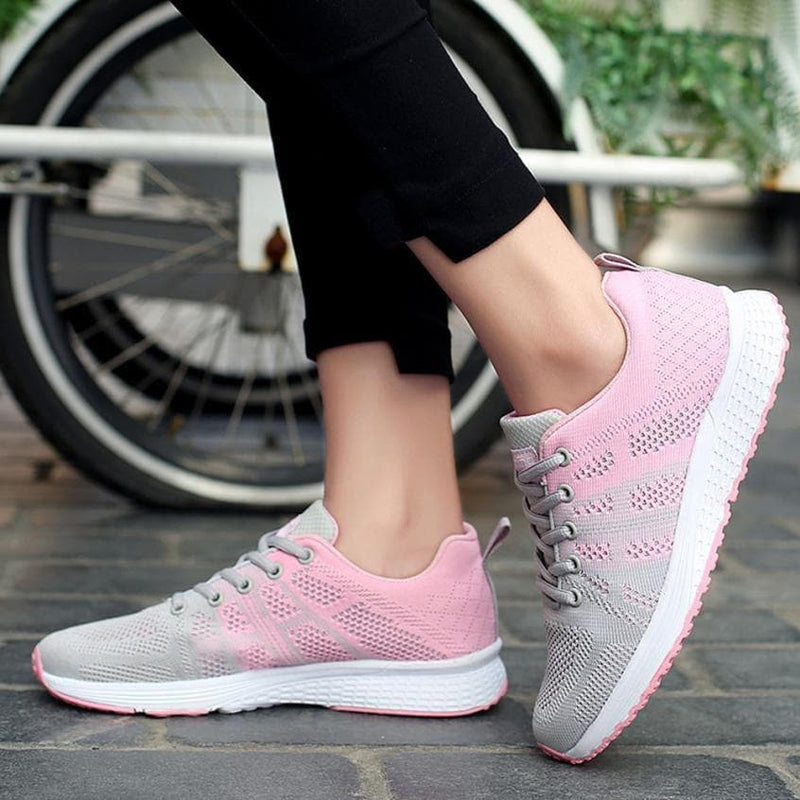 Sport Women Cushion Sports Shoes Outdoor Breathable Rose Mesh Sneakers - Premium Women Sneakers from . - Just $33.98! Shop now at Handbags Specialist Headquarter