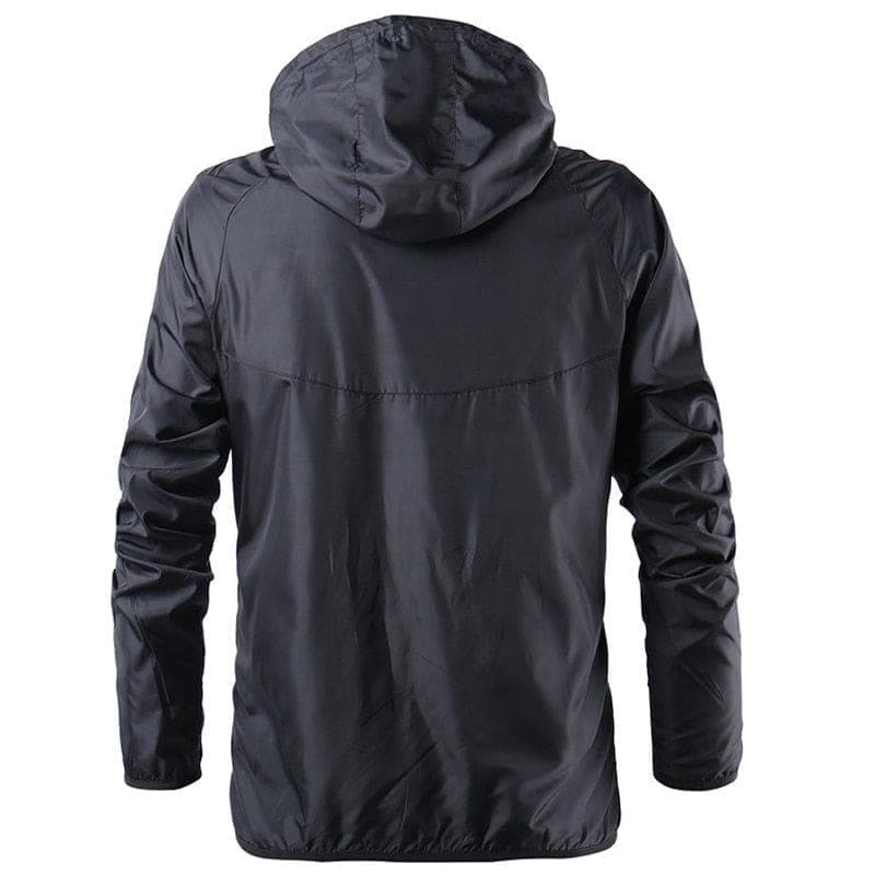 Spring Summer Mens Fashion Outerwear Windbreaker Men' S Thin Jackets Hooded Casual Sporting Coat Big Size - Premium MEN T-SHIRT from eprolo - Just $36.54! Shop now at Handbags Specialist Headquarter