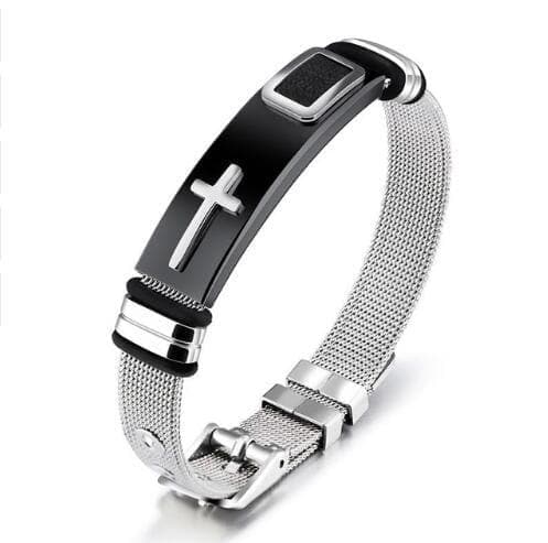 Stainless Steel Men's Cross Bracelets - Handbags Specialist Headquarter