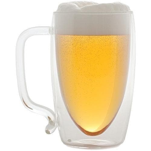 Starfrit 17-ounce Double-wall Glass Beer Mug (pack of 1 Ea) - Premium Kitchen Helpers from STARFRIT - Just $43.01! Shop now at Handbags Specialist Headquarter