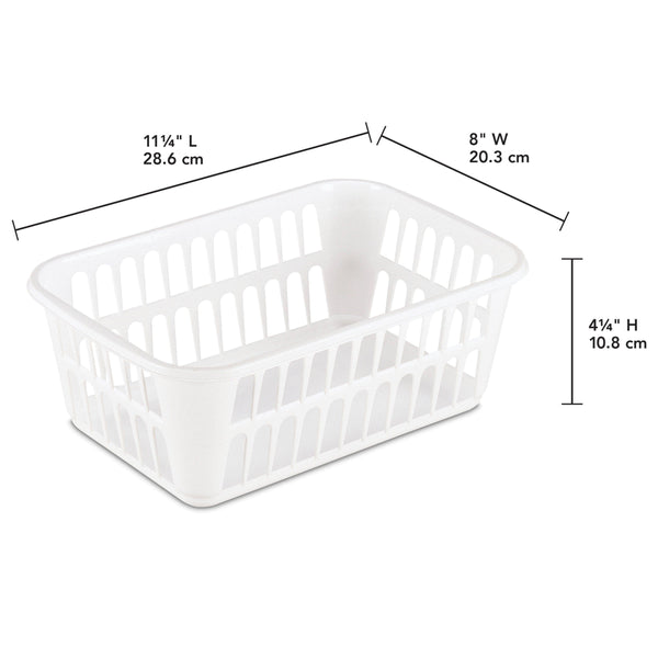 Sterilite Storage Basket White - Premium BASKET from Sterilite - Just $7.99! Shop now at Handbags Specialist Headquarter