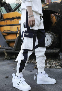Streetwear Men's Multi Pockets Cargo Harem Pants Hip Hop Casual Male Track Pants Joggers Trousers Fashion Harajuku Men Pants - Premium Men Pants from eprolo - Just $30.46! Shop now at Handbags Specialist Headquarter