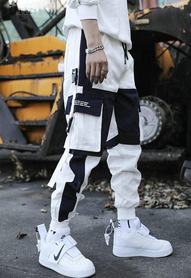 Streetwear Men's Multi Pockets Cargo Harem Pants Hip Hop Casual Male Track Pants Joggers Trousers Fashion Harajuku Men Pants - Premium Men Pants from eprolo - Just $30.46! Shop now at Handbags Specialist Headquarter