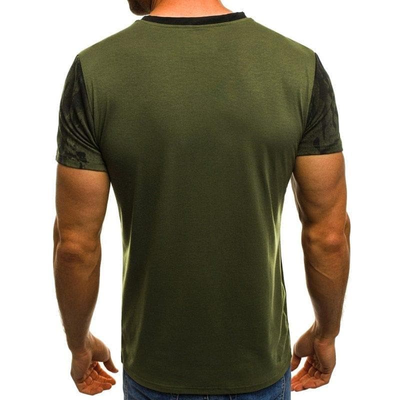 Summer personality printing men's T-shirt, sports printed short-sleeved camouflage T-shirt. - Premium MEN T-SHIRT from eprolo - Just $21.68! Shop now at Handbags Specialist Headquarter