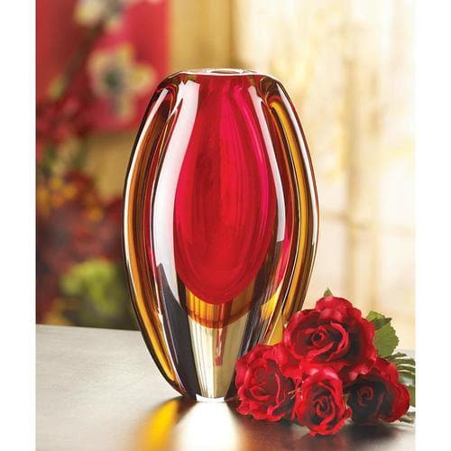 Sunfire Glass Vase - Premium Accent Plus from Accent Plus - Just $53.15! Shop now at Handbags Specialist Headquarter