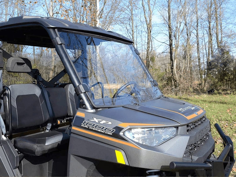 Superatv Scratch Resistant Full Windshield for 2020+ Polaris Ranger 1000 / Crew | 2015-2018 Ranger 1000 Diesel/Crew | 1/4" Polycarbonate | Hard Coated | Made in the USA! - Premium  from SuperATV.com - Just $388.06! Shop now at Handbags Specialist Headquarter